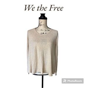 Free People "We the Free" Swing Style Thermal Long Sleeve Top